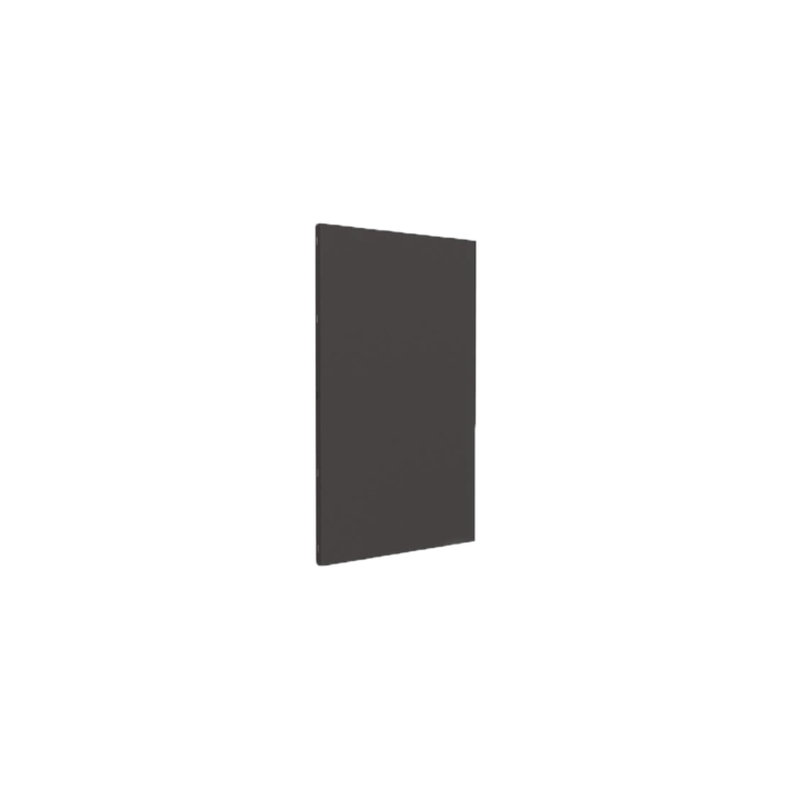 Piastra protettiva verticale liscia, colore grigio - Altezza 100 cm per stufa - Capska