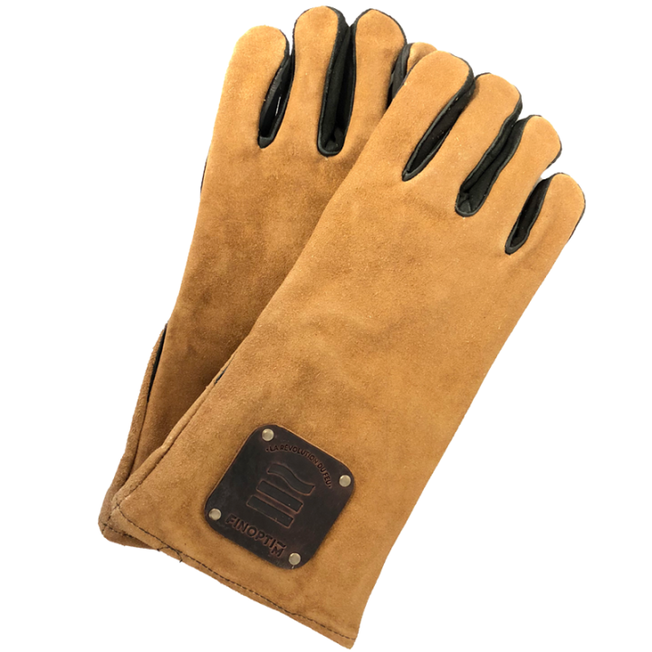 Durable Leather Heat-Resistant Gloves - Made in France