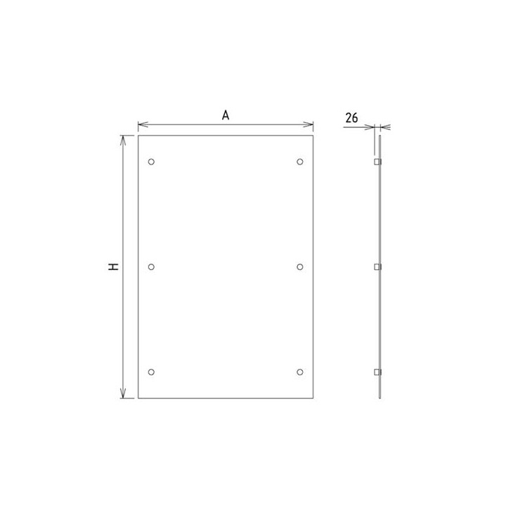 Protection Murale Verre 800X1200 Et Entretoises - Ref DN-027.PMV1 Protection Murale Verre 800X1200 Et Entretoises - Ref DN-027.PMV1
