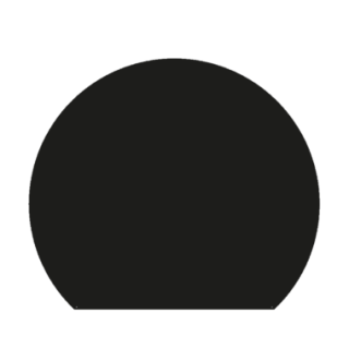 Plaque de sol Ronde coupée  en acier noir pour cheminée et poeles à bois - Capska