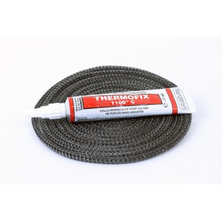 Geflochtene Dichtschnur ø 4 mm x 2,5 m + Kleber - Capska