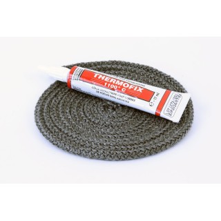 Junta Redonda Trenzada ø 5 mm x 2,5 m + pegamento - Capska
