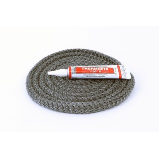 Junta Redonda Trenzada ø 10 mm x 2,5 m + pegamento - Capska