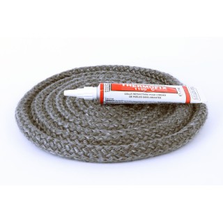 Round Braided Gasket ø 12 mm x 2,5 m + glue - Capska