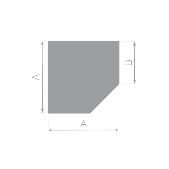 Plaque de sol en verre à 5 côtés en Pentagone 110x110cm - Capska Plaque de sol en verre à 5 côtés en Pentagone 110x110cm - Capska