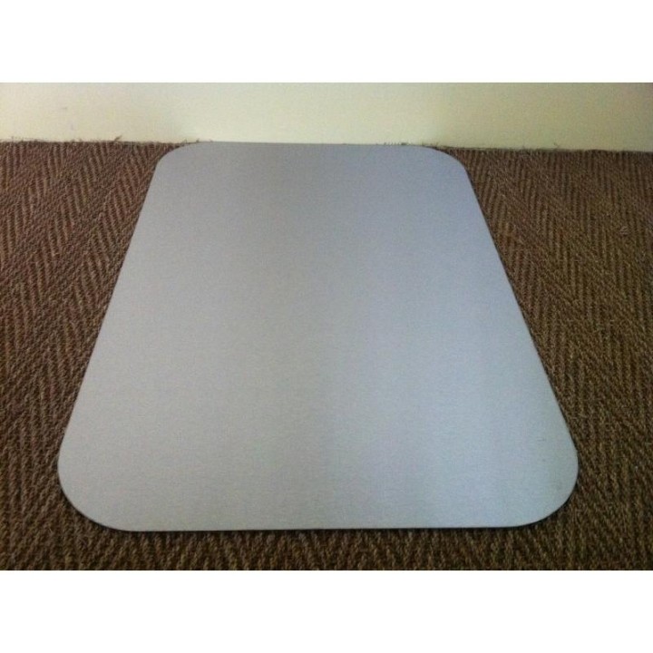 Plaque de sol  carré angles arrondis inox 1000x1000mm