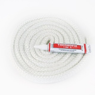 Guarnizione Rotonda Intrecciata (bianca) ø 12 mm x 2,5 m + colla - Capska