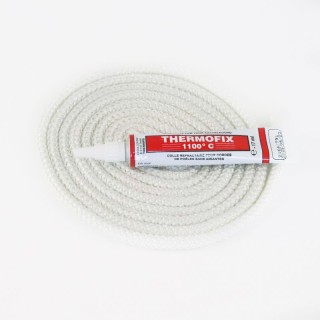 Junta Rodona Trenada (blanca) ø 6 mm x 2,5 m + adhesiu - Capska