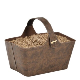 Yotta Brown Wood Storage Bin - Capska
