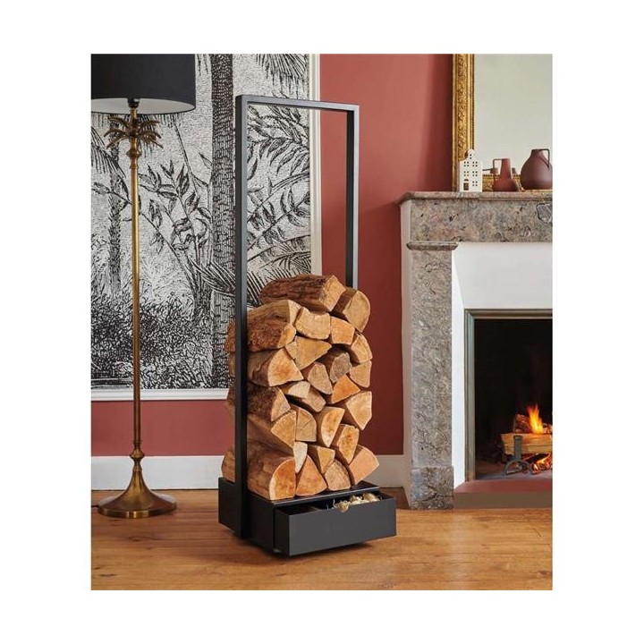Esterel Black Log Rack Legna da ardere - Capska