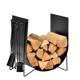 Duo Log Rack & Edonis Wood Storage Server - Capska