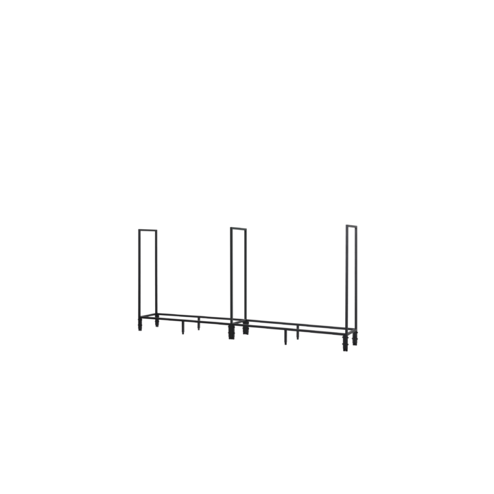 Range Buches Exterieur Stoker Rangement à bois en Acier noir - Capska