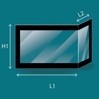 Vitre Spartherm PIKO H2O - Verre Pliée Sérigraphié pour poêle à bois