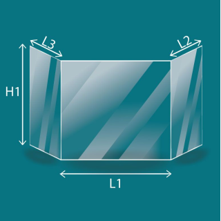 Schmid PANO Glass - Prismatic Fireplace Insert Panel
