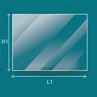 Vitre Brisach PRALOUP - Verre Rectangle pour poêle à granulés