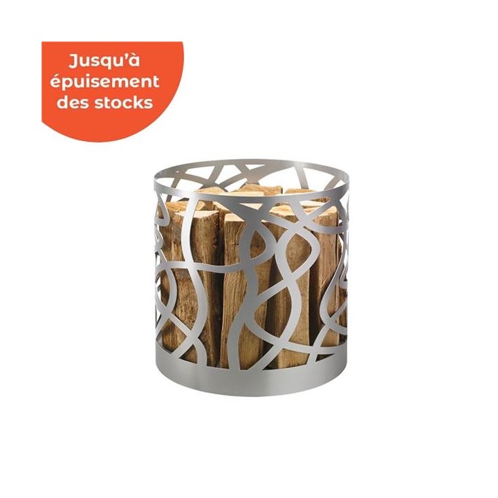 Portaleños VOLUTO de acero gris - Capska