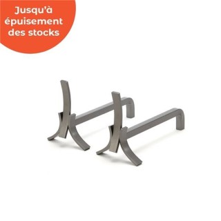 Demoiselle Gray Andirons - Dixneuf Demoiselle Gray Andirons - Dixneuf