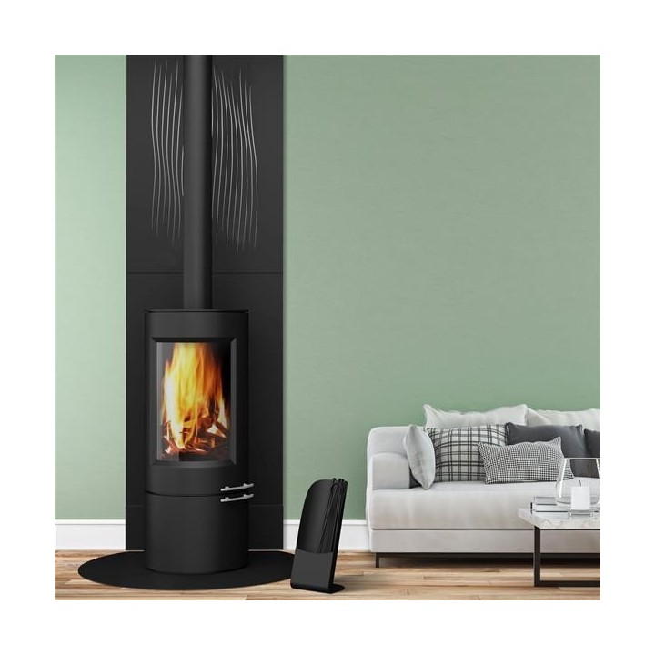 Habillage plinthe haut pour protection murale en noir givré - Dixneuf Habillage plinthe haut pour protection murale en noir givré - Dixneuf