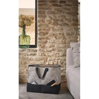Tweedy Black Cotton Log or Pellet Bag - Dixneuf | Disseny elegant i pràctic - Capska