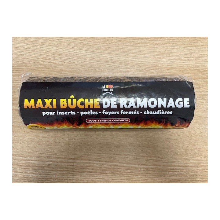 Maxi bûche de ramonage pour appareil de chauffage - Capska