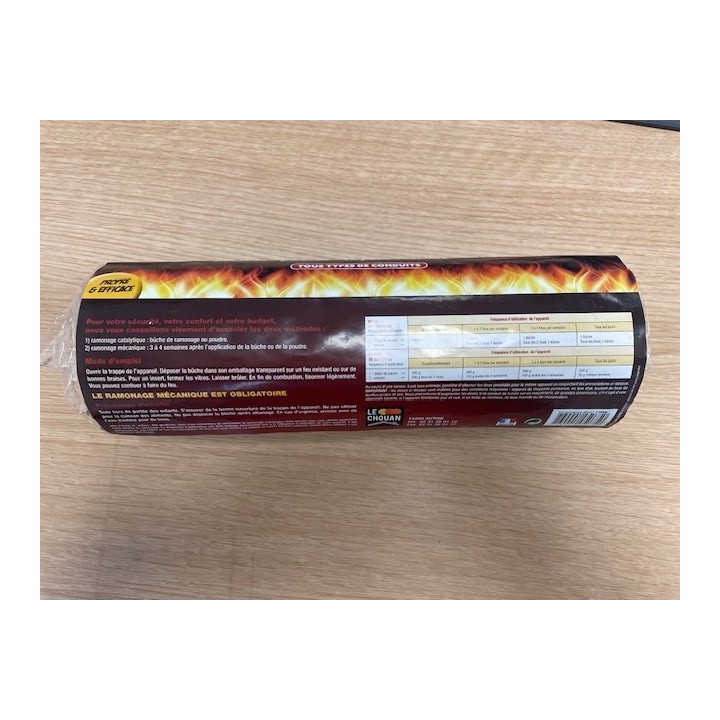Maxi bûche de ramonage pour appareil de chauffage - Capska