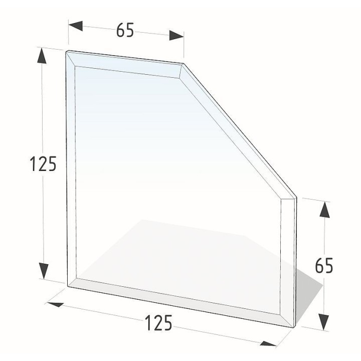 Placca di vetro 125X125 cm - 8 mm Placca di vetro 125X125 cm - 8 mm