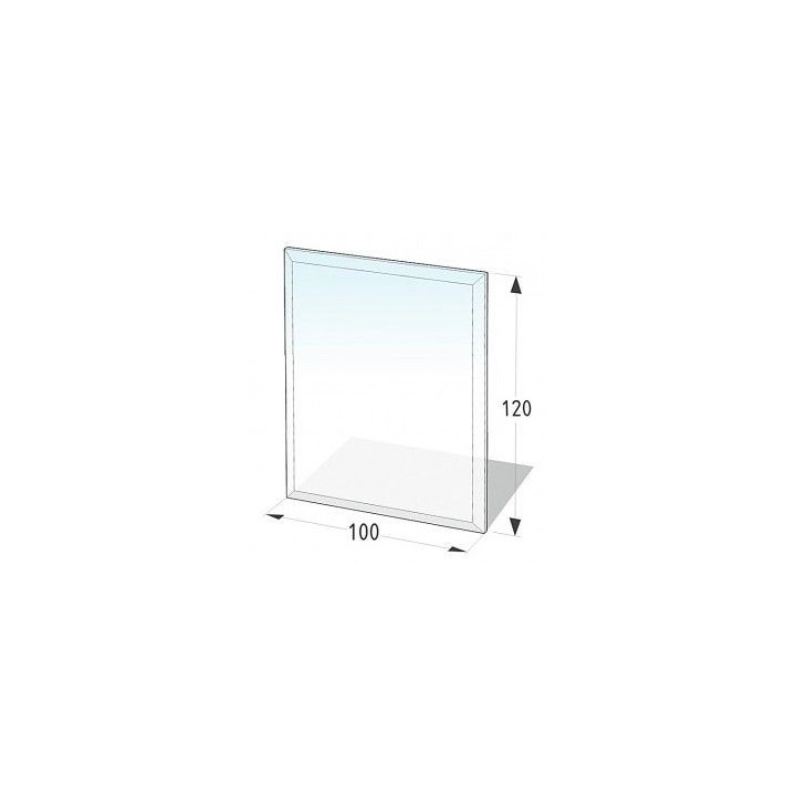 Plaque de sol en verre 100X120 cm - 8 mm d'épaisseur