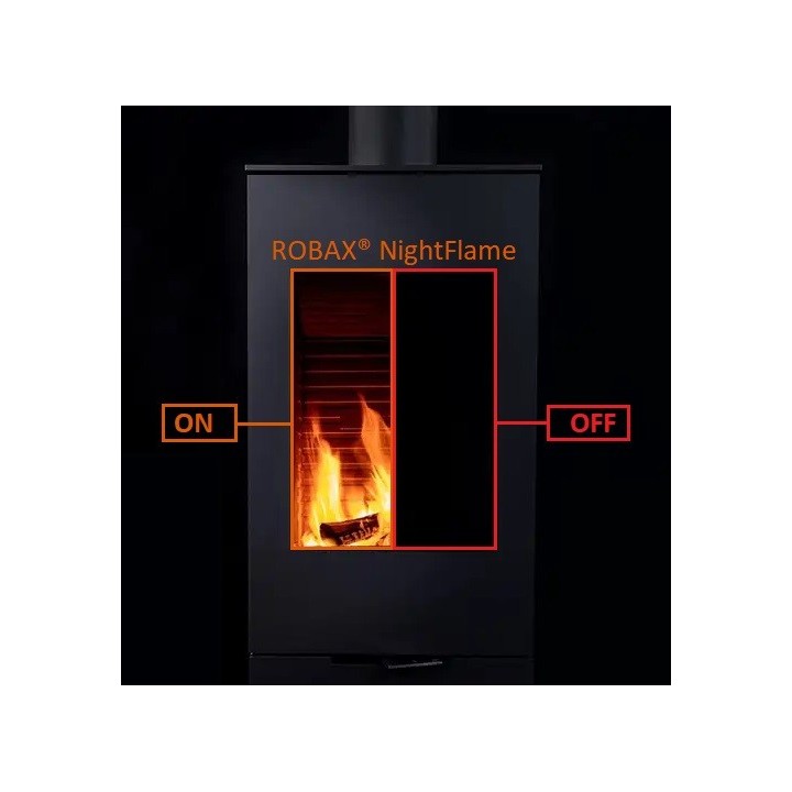 Supra HF 7901 Glass Panel for Wood Burning Stove - Rectangular Shape