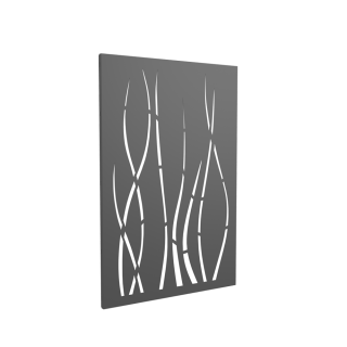 Plaque Ondulis Gris - Hauteur 120cm pour protection murale de poele à bois ou granulés - Capska