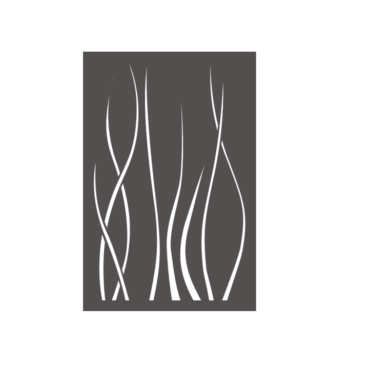 Placa Ondulis Gris - Altura 120cm para protección de pared de estufa de leña o pellet - Capska Placa Ondulis Gris - Altura 120cm para protección de pared de estufa de leña o pellet - Capska