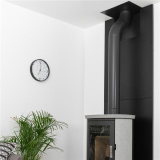 Thermoverkleidung in mattiertem Schwarz für Metallnischen - L.500 mm - Dix Neuf Thermoverkleidung in mattiertem Schwarz für Metallnischen - L.500 mm - Dix Neuf