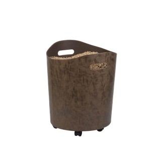 Almacenamiento de pellets Omega Brown para chimeneas y estufas de leña - Capska