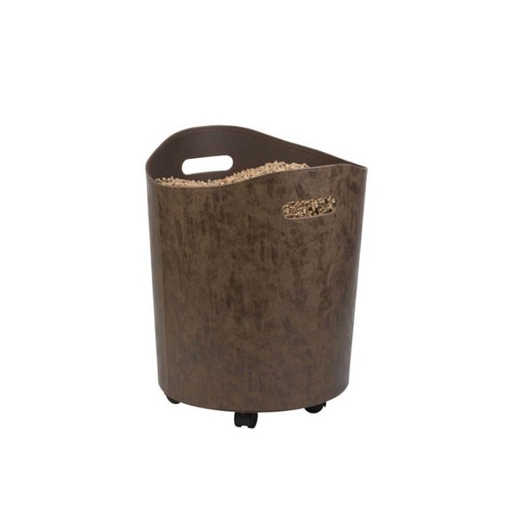 Omega Brown Pellet Storage for Fireplaces and Wood Stoves - Capska