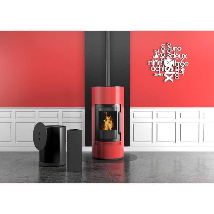 Plain vertical protective plate Black color - Height 120cm for stove - Capska Plain vertical protective plate Black color - Height 120cm for stove - Capska