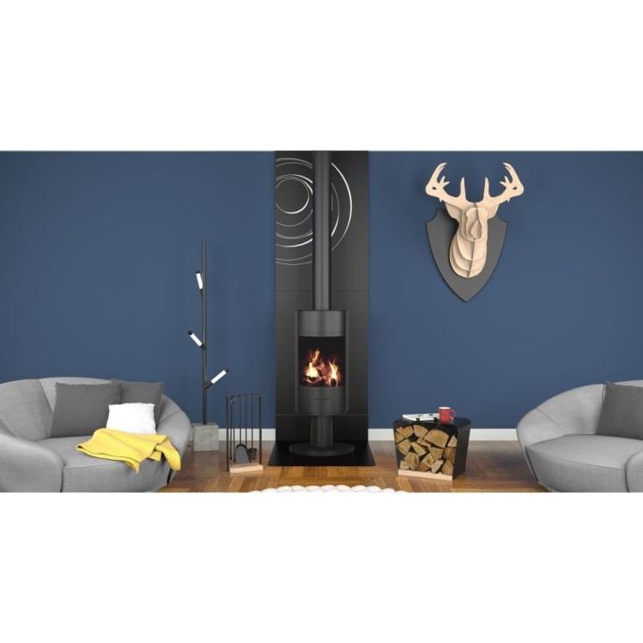 Vortex Dixneuf Wall Protection 81x100 cm Frosted Black N3