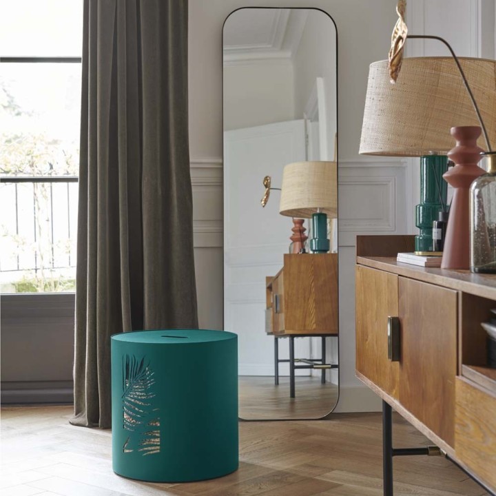 Pelletlager Flores Grün Dixneuf Ø37,5 cm - RAL6004 (V9)