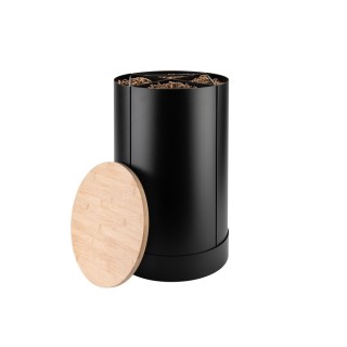 Reserva de Grànuls Fractio Negre Dixneuf – Tapa de Bambú 4 Compartiments