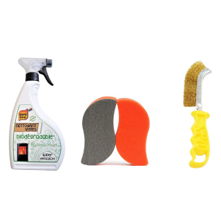 REINIGUNG Pack - Bürste + Schwamm + Spray - Capska