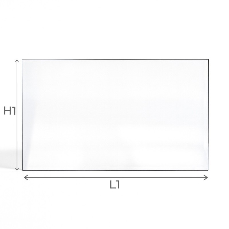 Cristal rectangular para chimenea y estufa – Vidrio cerámico resistente al calor hasta 760 °C Cristal rectangular para chimenea y estufa – Vidrio cerámico resistente al calor hasta 760 °C