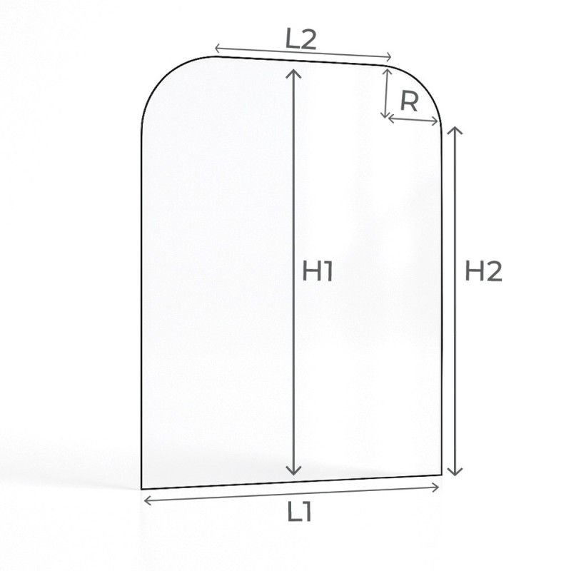 Vidre pla amb 2 angles arrodonits, estufes de llenya i llars de foc – Capska Vidre pla amb 2 angles arrodonits, estufes de llenya i llars de foc – Capska