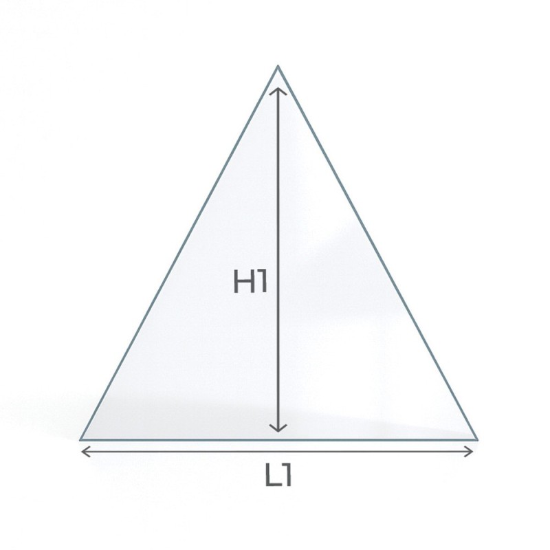 Triangle Stove or Insert Glass Cut to Size - Capska