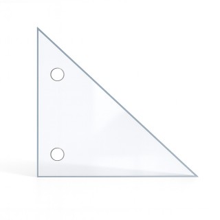 Vidrio plano triangular en vidrio vitrocerámico para insert o estufa de leña - Capska Vidrio plano triangular en vidrio vitrocerámico para insert o estufa de leña - Capska