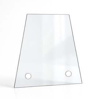 Vidrio plano trapecio rectángulo en vidrio vitrocerámico para insert o estufa de leña - Capska Vidrio plano trapecio rectángulo en vidrio vitrocerámico para insert o estufa de leña - Capska