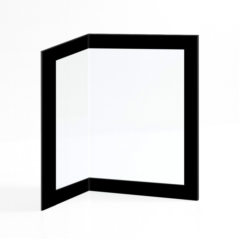 Vitre Wanders BLACK DIAMOND - Verre Pliée Sérigraphié pour poêle à bois