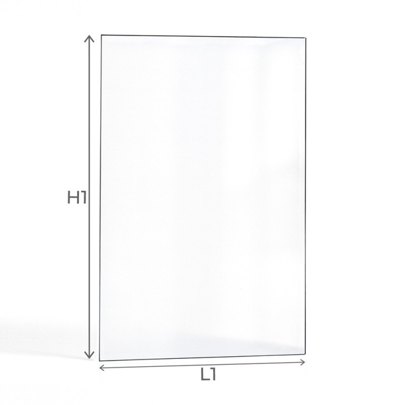 Invicta AARON Glass - Rectangular glass panel for wood burning stove Invicta AARON Glass - Rectangular glass panel for wood burning stove
